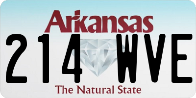 AR license plate 214WVE