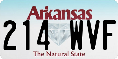 AR license plate 214WVF