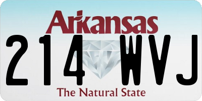 AR license plate 214WVJ