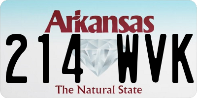 AR license plate 214WVK