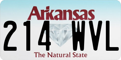 AR license plate 214WVL