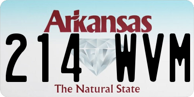 AR license plate 214WVM