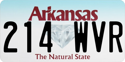 AR license plate 214WVR
