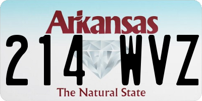 AR license plate 214WVZ
