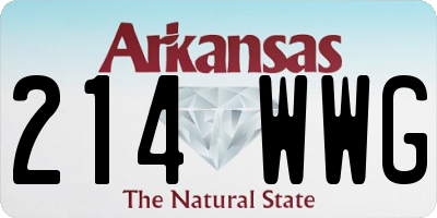 AR license plate 214WWG