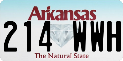 AR license plate 214WWH