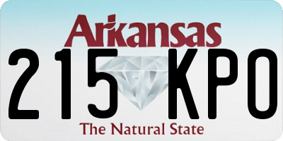 AR license plate 215KPO