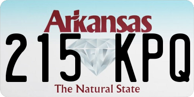 AR license plate 215KPQ
