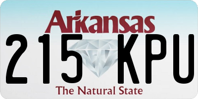 AR license plate 215KPU