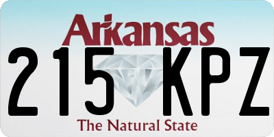 AR license plate 215KPZ