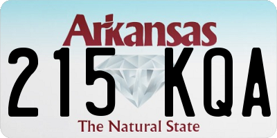AR license plate 215KQA