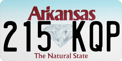 AR license plate 215KQP