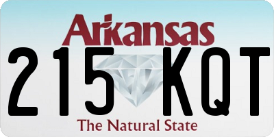AR license plate 215KQT