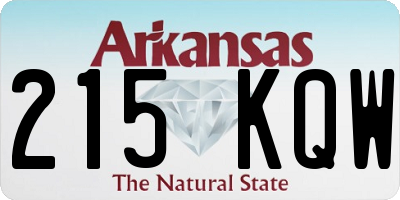 AR license plate 215KQW