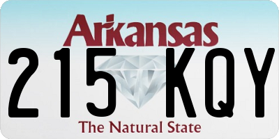 AR license plate 215KQY