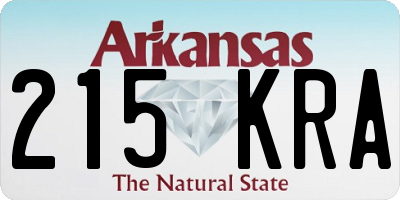 AR license plate 215KRA