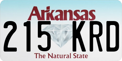 AR license plate 215KRD