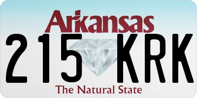 AR license plate 215KRK