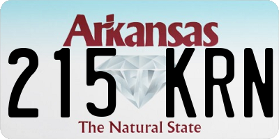 AR license plate 215KRN