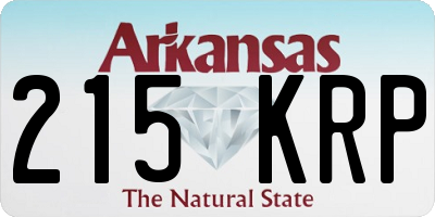 AR license plate 215KRP