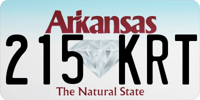 AR license plate 215KRT
