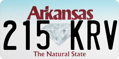 AR license plate 215KRV
