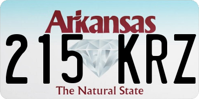 AR license plate 215KRZ