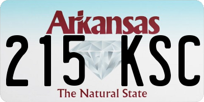 AR license plate 215KSC