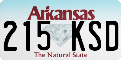 AR license plate 215KSD