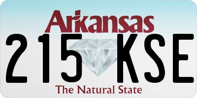 AR license plate 215KSE