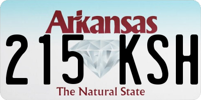 AR license plate 215KSH