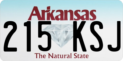 AR license plate 215KSJ