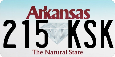 AR license plate 215KSK