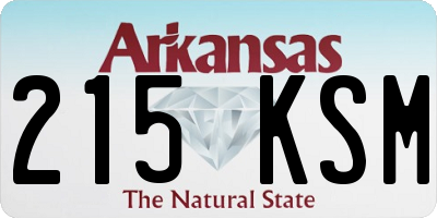 AR license plate 215KSM