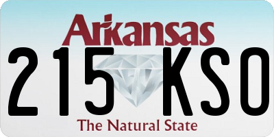 AR license plate 215KSO