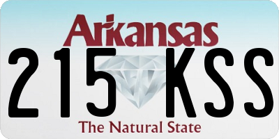 AR license plate 215KSS