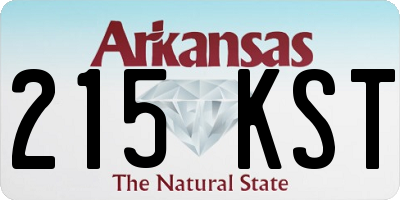 AR license plate 215KST