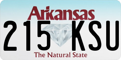 AR license plate 215KSU