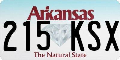 AR license plate 215KSX