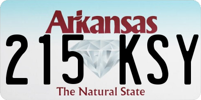 AR license plate 215KSY