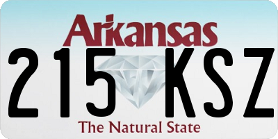AR license plate 215KSZ