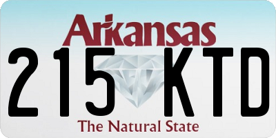 AR license plate 215KTD