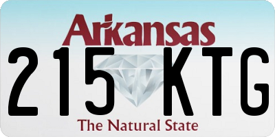 AR license plate 215KTG
