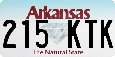 AR license plate 215KTK