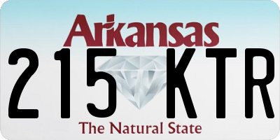 AR license plate 215KTR