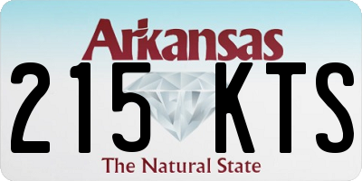 AR license plate 215KTS