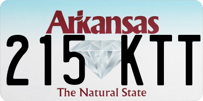 AR license plate 215KTT