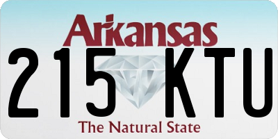 AR license plate 215KTU