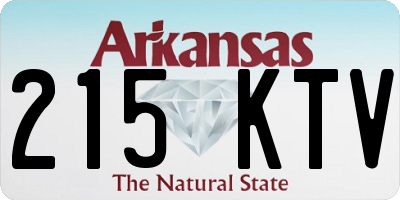AR license plate 215KTV