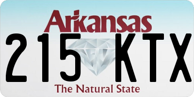 AR license plate 215KTX